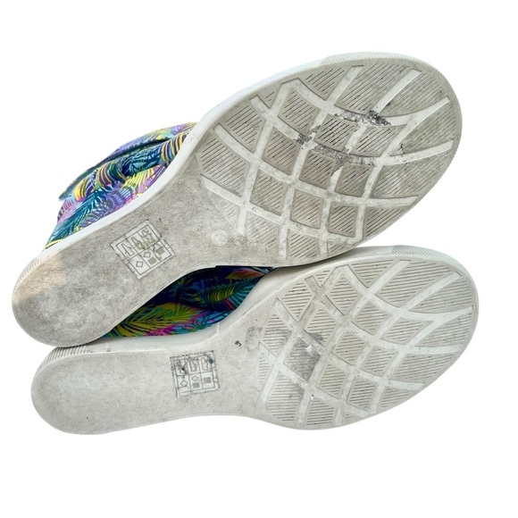 Madonna Material Girl Wedge Sneakers Sz 7 Tropical Coconut Girl Festival Shoes - Picture 8 of 16